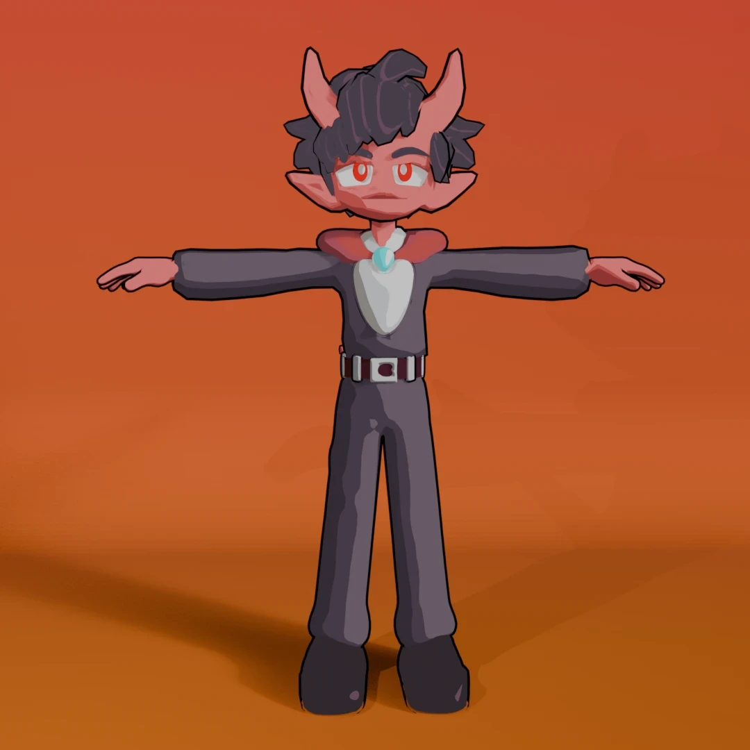 The demon in T-pose